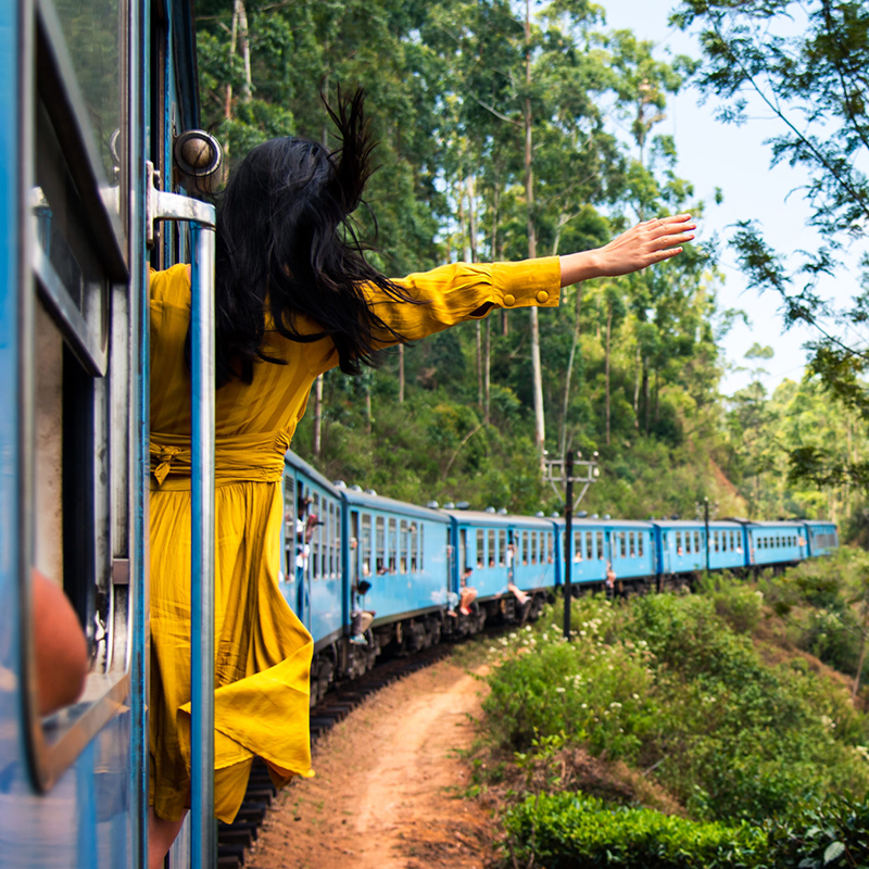 Полстраны на поезде
